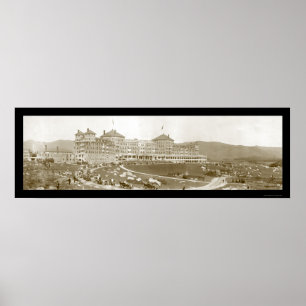 Poster Foto 1905 do hotel de Washington da montagem