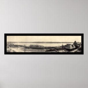 Poster Foto 1907 da estação de trem Keokuk