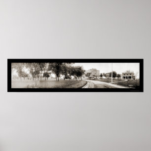 Póster Foto 1907 de Cedar Falls IA Panview