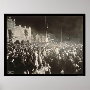 Poster Foto 1907 do encaixotamento da luta premiada