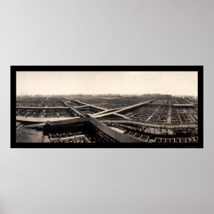 Póster Foto 1907 dos Stockyards da união