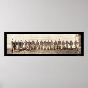 Póster Foto 1908 da equipa de futebol de Yale