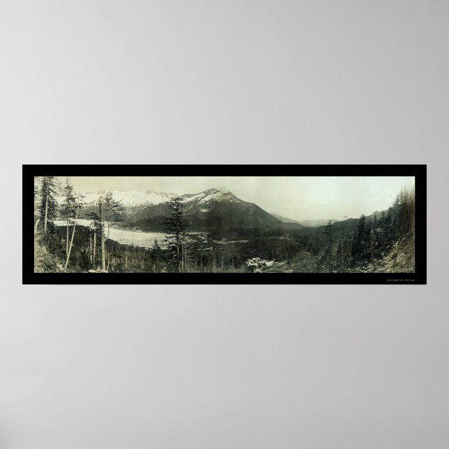 Poster Foto 1908 da Região de Juneau Alaska (Frente)