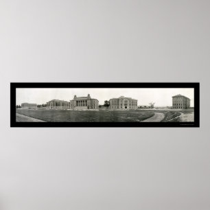 Póster Foto 1908 da universidade de Siracusa
