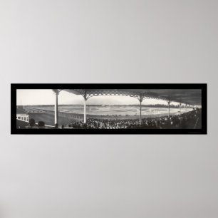 Póster Foto 1908 do autódromo de Santa Anita