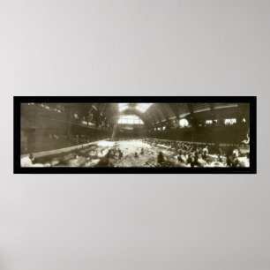 Póster Foto 1908 do mergulho de Santa Cruz CA