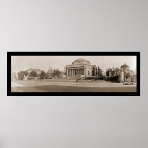 Póster Foto 1909 da Universidade de Columbia NY