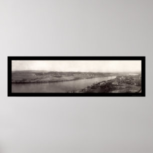 Poster Foto 1909 de Chattanooga do rio do TN