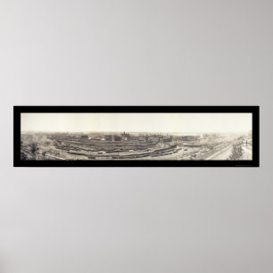 Póster Foto 1909 de Kansas City do trem