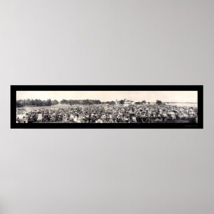 Póster Foto 1909 do panorama do automóvel