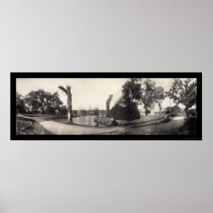 Póster Foto 1909 do parque da cidade de Nova Orleães