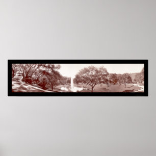 Poster Foto 1909 dos jardins de Pasadena Busch
