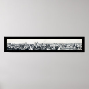 Poster Foto 1910 de Jacksonville FL da skyline