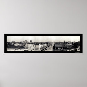 Poster Foto 1910 de Waco Texas Panview