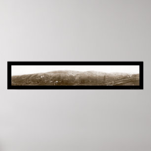 Poster Foto 1910 do óleo das colinas de Fullerton