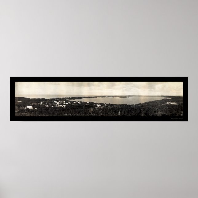Poster Foto 1911 da Aldeia de Flatts Bermuda (Frente)
