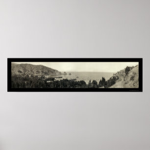 Poster Foto 1911 da ilha de Avalon Catalina