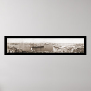 Póster Foto 1911 da partida de Havana, Cuba