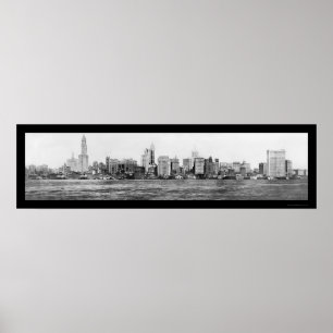 Póster Foto 1911 da skyline da Nova Iorque