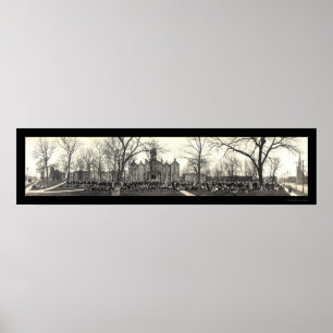 Póster Foto 1911 da universidade de Drake da capela