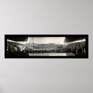 Póster Foto 1911 do parque de Washington do basebol