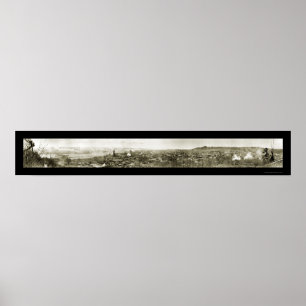 Poster Foto 1912 do porto dos cinzas de Aberdeen