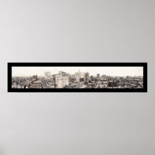 Póster Foto 1913 da skyline de Philadelphfia