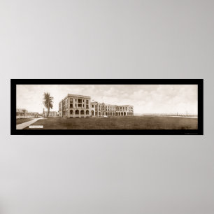 Poster Foto 1913 de Panamá dos dois pontos do hotel