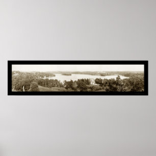 Poster Foto 1913 de Wisconsin do Crystal Lake