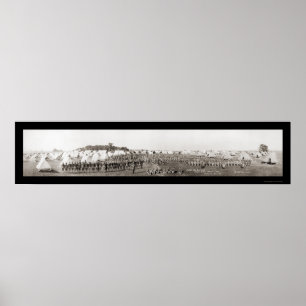 Póster Foto 1913 do exército WWI da escala de rifle