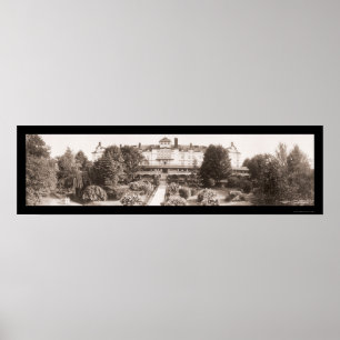 Póster Foto 1913 do hotel de Hopatcong do lago