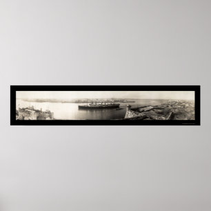 Póster Foto 1913 do navio de Havana, Cuba