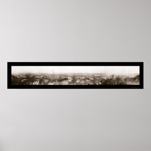 Poster Foto 1914 de Dubuque Iowa Panview