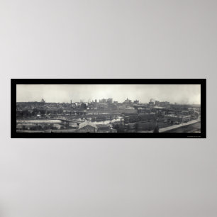 Poster Foto 1915 da skyline do manganês de St Paul