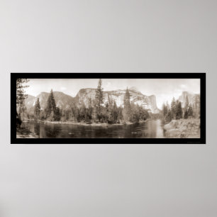 Póster Foto 1915 de Yosemite do rio de Merced