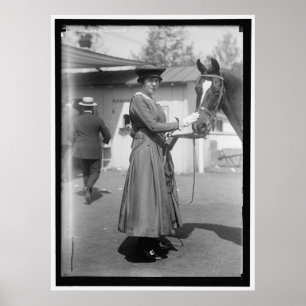 Póster Foto 1916 da mostra do cavalo do vintage