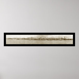 Póster Foto 1917 do beira-rio de Seattle WA