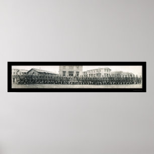 Póster Foto 1918 da escola do exército do capelão