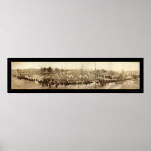 Póster Foto 1918 do batalhão da metralhadora