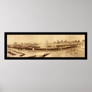 Póster Foto 1918 do exército da revisão do engenheiro