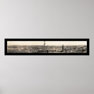 Poster Foto 1919 da guarda florestal TX dos campos