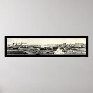 Póster Foto 1919 de Puerto Rico do óleo de carvão