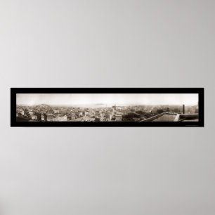 Póster Foto 1920 do porto de San Francisco