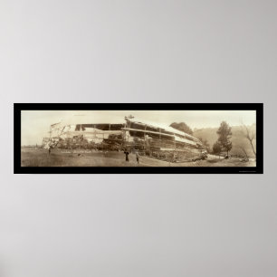Póster Foto 1925 do desastre de Shenandoah do Dirigible