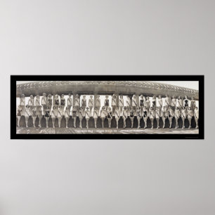 Póster Foto 1953 da representação histórica da senhori