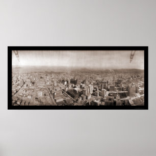 Poster Foto aérea 1908 de San Francisco