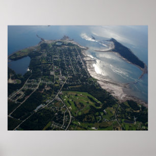 Póster Foto aérea de St Andrews, Novo Brunswick