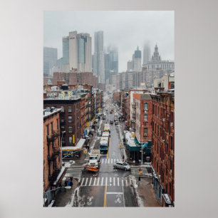 POSTER FOTO AERIAL DE CITÍSCAPE DURANTE O DIA