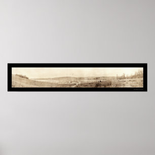 Póster Foto americana 1919 do cemitério de WWI