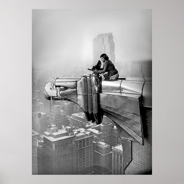 POSTER FOTO ANTIGA DE 1935 MARGARET BOURKE CIDADE DE NOVA (Frente)